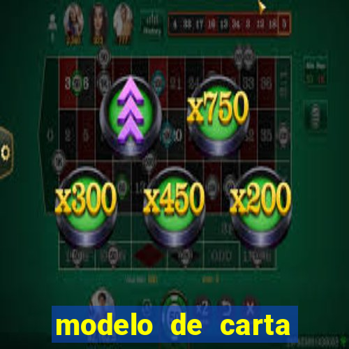 modelo de carta para encontristas